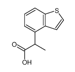 α-methylbenzothiophene-4-acetic acid结构式
