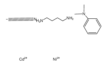 (1,4-diaminobutane)cadmium(II) tetracyanonickelate(II)-N,N-dimethylaniline (1/1)结构式