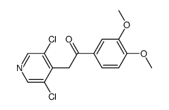 2-(3,5-dichloropyridin-4-yl)-1-(3,4-dimethoxyphenyl)ethanone Structure