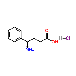 (R)-4-氨基-4-苯基丁酸盐酸盐结构式