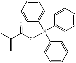 2-Propenoic acid, 2-methyl-, triphenylsilyl ester Structure