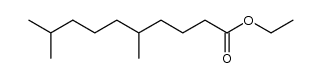5,9-dimethyl-decanoic acid ethyl ester结构式