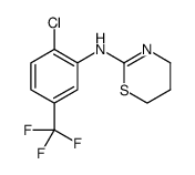 N-[2-chloro-5-(trifluoromethyl)phenyl]-5,6-dihydro-4H-1,3-thiazin-2-amine Structure