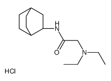 N-(3-bicyclo[2.2.2]octanyl)-2-(diethylamino)acetamide,hydrochloride结构式