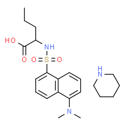 Dansyl-DL-norvaline piperidinium salt Structure