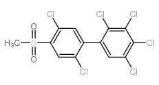 4-Methylsulfonyl-2,2',3',4',5,5'-hexachlorobiphenyl Structure