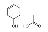 acetic acid,cyclohex-3-en-1-ol结构式