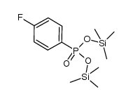 4-fluorophenyl-phosphonic acid bis(trimethylsilyl) ester Structure