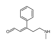 5-(methylamino)-3-phenylpent-2-enal Structure