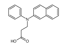 N-(β-Naphthyl)-N-(phenyl)-3-aminopropionic acid结构式