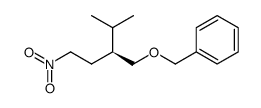 [(S)-3-methyl-2-(2-nitroethyl)-butoxymethyl]-benzene结构式