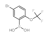 5-Bromo-2-trifluoromethoxyphenylboronic acid Structure