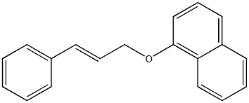 1-[[(2E)-3-苯基-2-丙烯-1-基]氧基]萘结构式