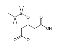 3-[[(1,1-dimethyl)dimethylsily]oxy]pentanedioic acid monomethyl ester Structure