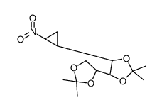 1,2-dideoxy-3,4,5,6-di-O-isopropylidene-1,2-C-methylene-1-nitromannitol Structure
