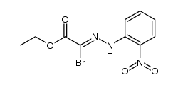 bromo-(2-nitro-phenylhydrazono)-acetic acid ethyl ester结构式