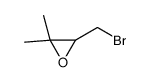 3-(bromomethyl)-2,2-dimethyloxirane Structure