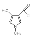 1,3-二甲基-1H-吡唑-4-羰酰氯结构式
