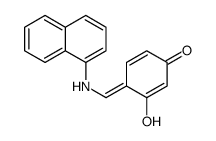 3-hydroxy-4-[(naphthalen-1-ylamino)methylidene]cyclohexa-2,5-dien-1-one Structure