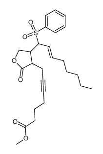 methyl 13-(benzenesulfonyl)-9-oxo-10-oxaprost-14-en-5-ynoate结构式