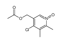 5-Acetoxymethyl-2,3-dimethyl-4-chloropyridine N-oxide结构式