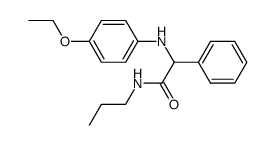 2-((4-Ethoxyphenyl)amino)-2-phenyl-N-propylacetamide Structure