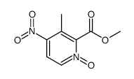 2-(methoxycarbonyl)-3-methyl-4-nitropyridine 1-oxide结构式