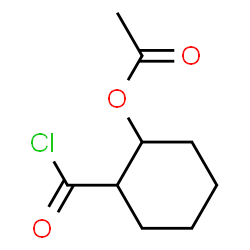 Cyclohexanecarbonyl chloride, 2-(acetyloxy)- (9CI) Structure