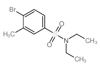 4-溴-N,N-二乙基-3-甲基苯磺酰胺结构式
