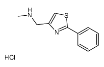 4-Thiazolemethanamine, N-methyl-2-phenyl-, hydrochloride (1:1) Structure