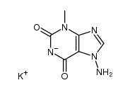 potassium salt of 1-methyl-7-aminoxanthine结构式