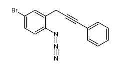 1-azido-4-bromo-2-(3-phenylprop-2-ynyl)benzene结构式