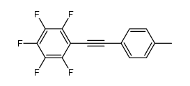1,2,3,4,5-pentafluoro-6-[(4-methylphenyl)ethynyl]benzene Structure