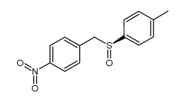(S)-4-nitrobenzyl p-tolyl sulfoxide结构式