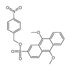(4-nitrophenyl)methyl 9,10-dimethoxyanthracene-2-sulfonate结构式