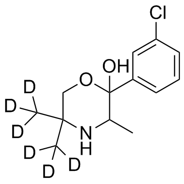 安非他酮吗啉醇D6结构式