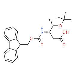 Fmoc-D-β-HomoThr(tBu)-OH Structure