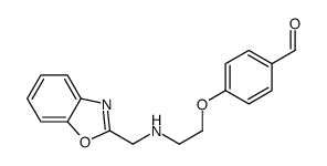 4-[2-(1,3-benzoxazol-2-ylmethylamino)ethoxy]benzaldehyde Structure