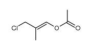1-acetoxy-2-methyl-3-chloro-1-propene结构式