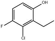 3-chloro-2-ethyl-4-fluorophenol Structure