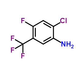 2-Chloro-4-fluoro-5-(trifluoromethyl)aniline structure