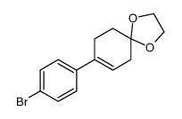 8-(4-溴苯基)-1,4-二氧杂螺[4.5]癸烷-7-烯结构式