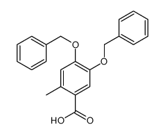 2-methyl-4,5-bis(phenylmethoxy)benzoic acid结构式