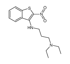 N,N-Diethyl-N'-(2-nitro-benzo[b]thiophen-3-yl)-propane-1,3-diamine Structure