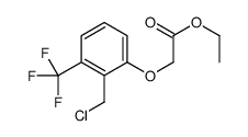 Ethyl [2-(chloromethyl)-3-(trifluoromethyl)phenoxy]acetate Structure