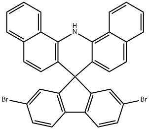 2,7-二溴螺[芴-9,7'-二苯并吖啶]结构式