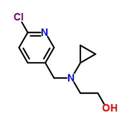2-{[(6-Chloro-3-pyridinyl)methyl](cyclopropyl)amino}ethanol结构式