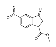 methyl 3-oxo-5-nitro-2,3-dihydro-1H-indene-1-carboxylate结构式