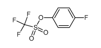4-氟苯基三氟甲磺酸酯结构式