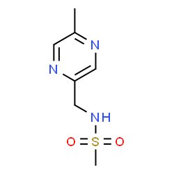 N-((5-甲基吡嗪-2-基)甲基)甲磺酰胺结构式